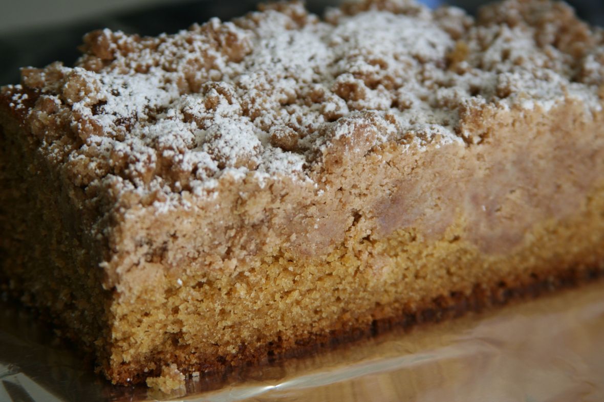 This East Coast staple brings back memories. Who hasn’t picked off all the crumbs while mom wasn’t looking? I did this one with King Arthur Gluten Free All Purpose Flour. The taste is there! The gluten is not. 